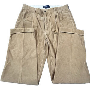 Vintage Polo Ralph Lauren Pants Mens 36X32 Hammond Corduroy Casual 90s Pleated